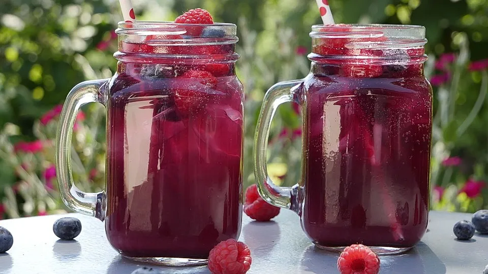 Beeren-Vanille-Sprudel