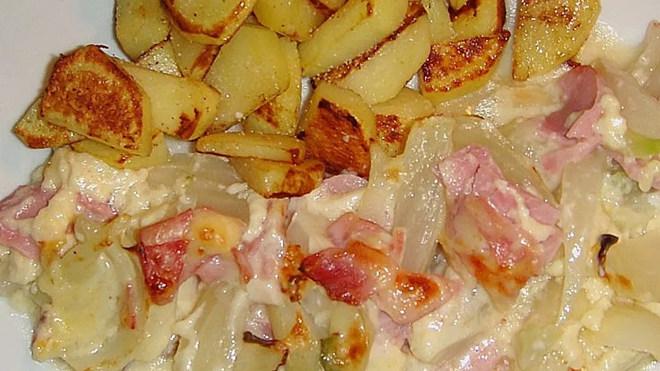 Porree-Auflauf à la Mornay