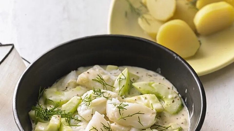 Gurken-Fischragout mit Dill
