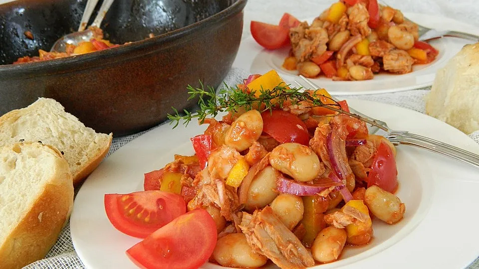 Bohnen-Thunfisch-Salat
