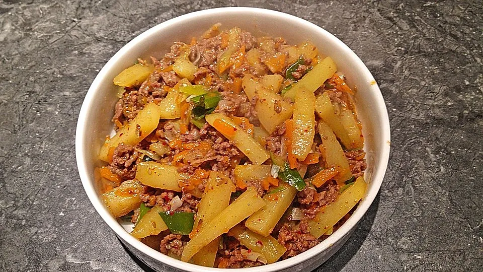 Koreanische Gehacktes-Pfanne nach Familienrezept