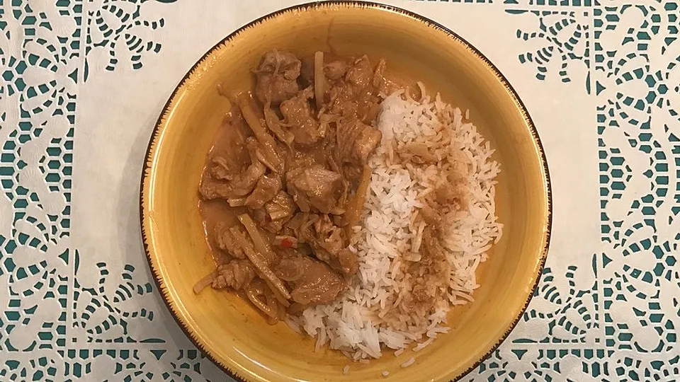 Würziges Hähnchengeschnetzeltes aus dem Slowcooker