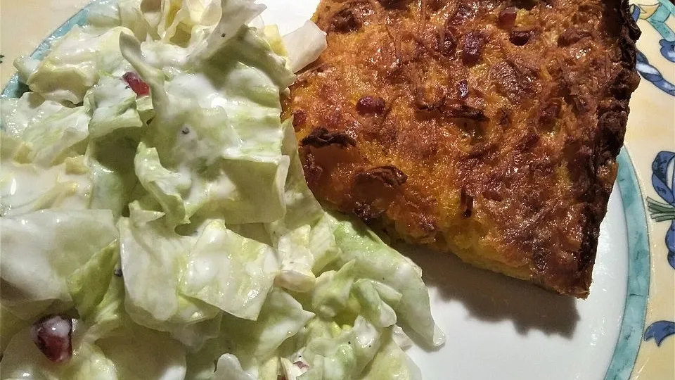 Kürbis-Kartoffel-Ofenrösti mit Chorizo
