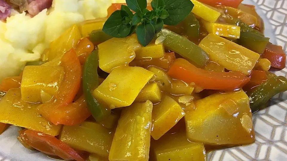 Paprika-Zucchini-Gemüse
