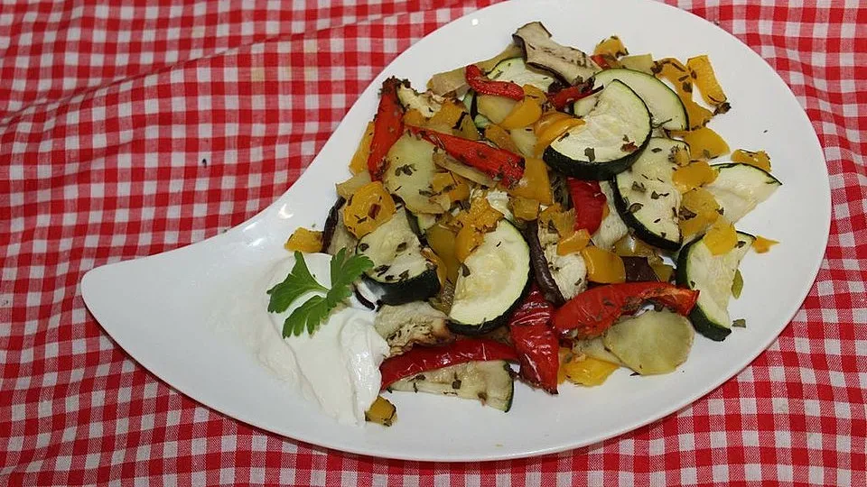 Ofengemüse mit Sour Cream