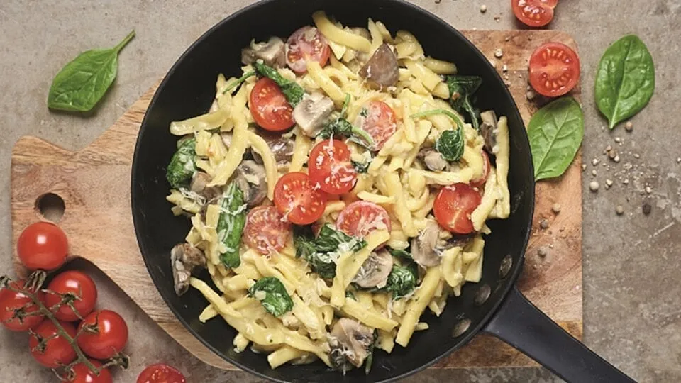 Bunte Gemüse-Spätzle-Pfanne