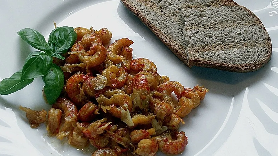 Dieters Flusskrebsfleisch exotisch sautiert (kurz gebraten)
