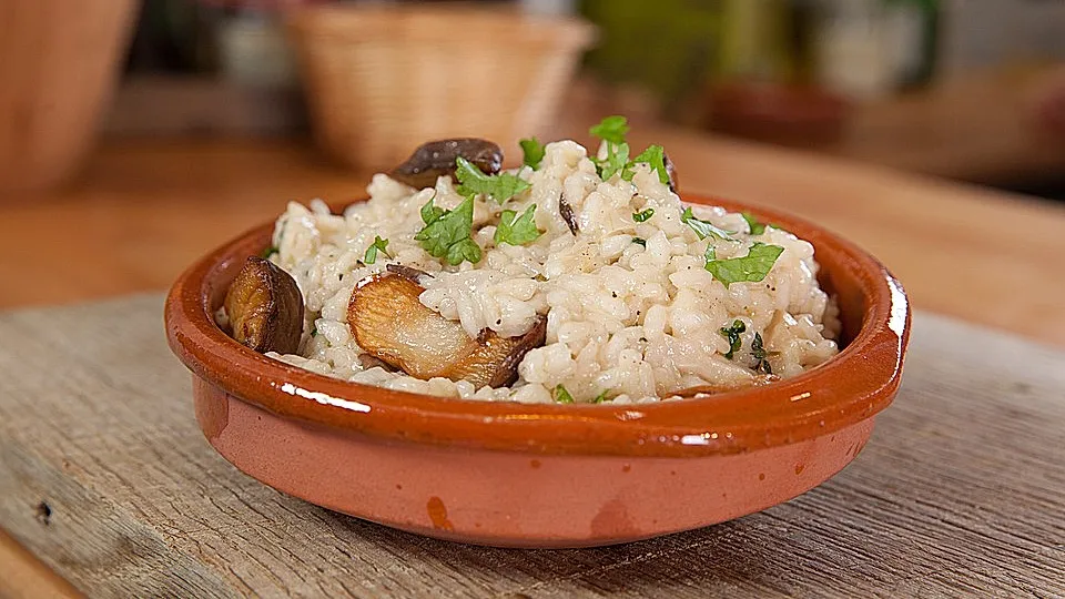 Risotto mit Kräuterseitlingen