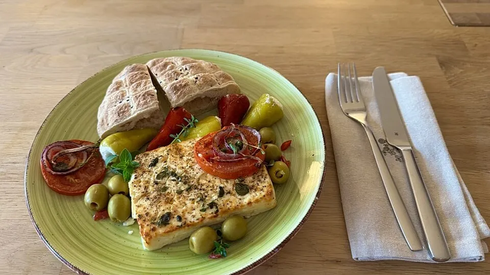 Gebackener Schafskäse