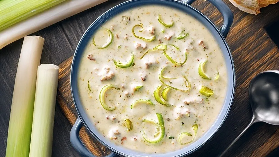Würzige Käse-Lauch-Suppe von Ostmann