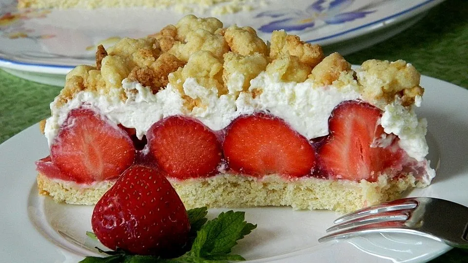Erdbeerstreuselkuchen